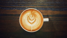 latte art cup minimal pastel